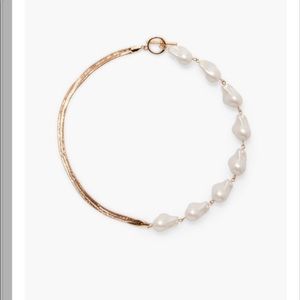 Pearl & Chain Toggle Necklace